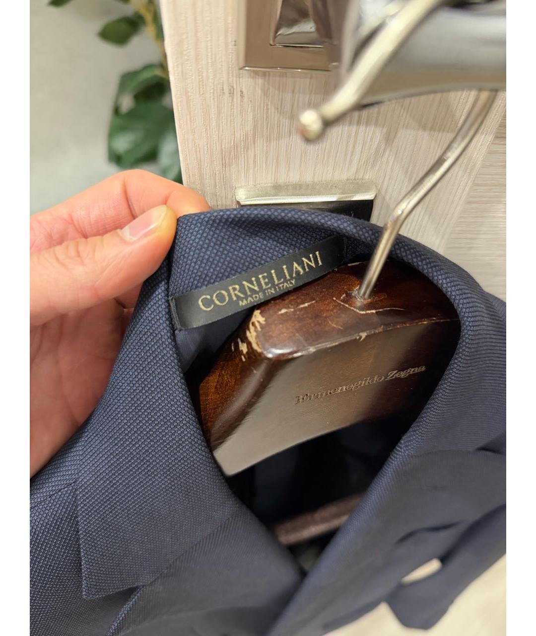 CORNELIANI Темно-синий шерстяной пиджак, фото 7