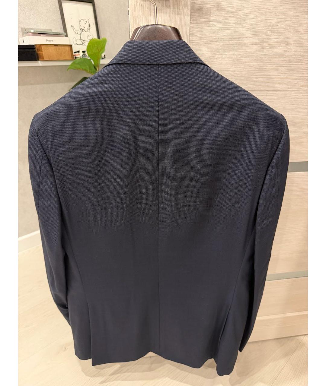 CORNELIANI Темно-синий шерстяной пиджак, фото 2