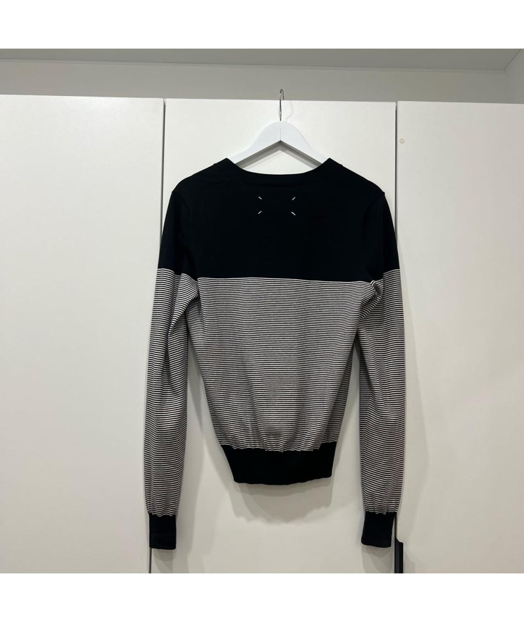 MAISON MARGIELA Черный хлопковый кардиган, фото 2