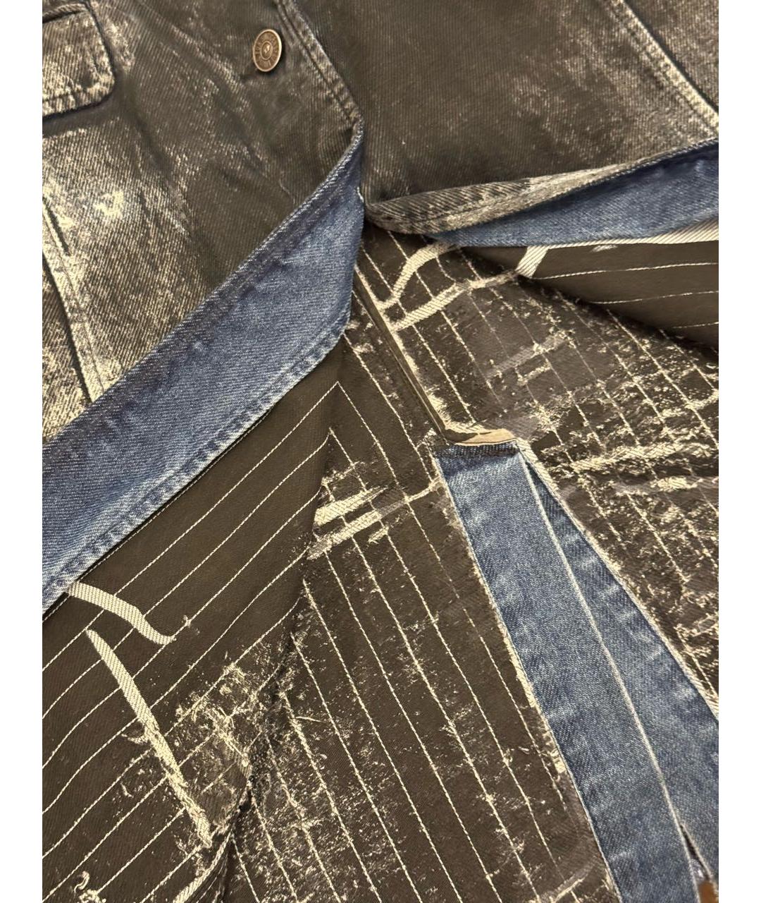 DIESEL Антрацитовый деним тренч/плащ, фото 4