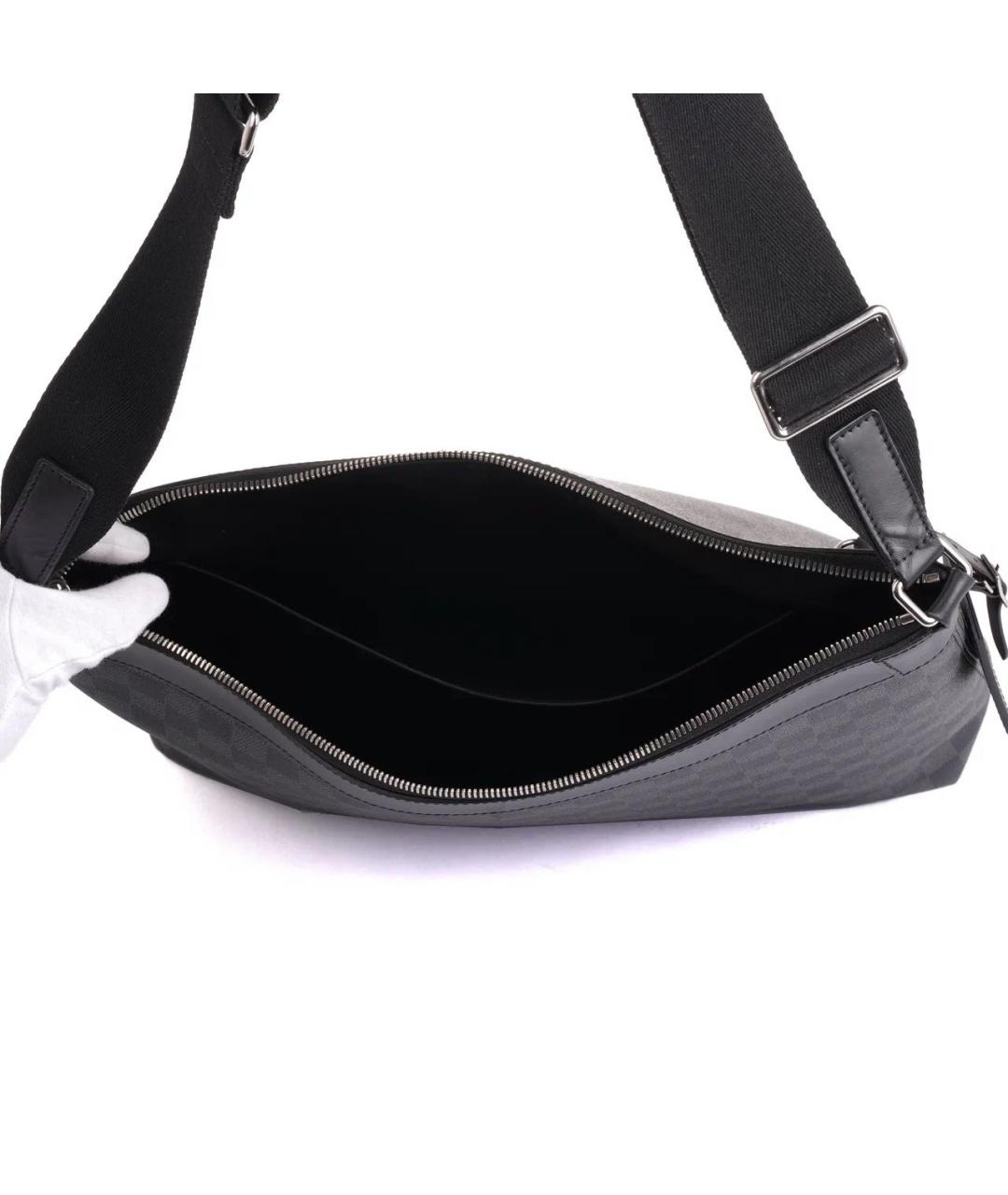 LOUIS VUITTON Антрацитовая сумка на плечо, фото 7