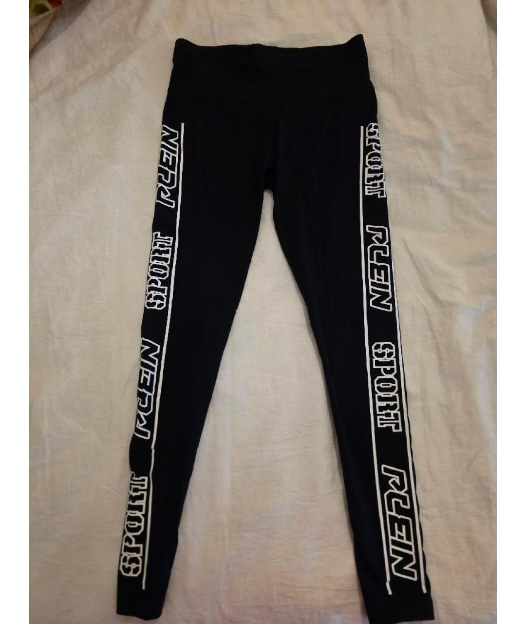 PHILIPP PLEIN Черные хлопко-эластановые капри, фото 8