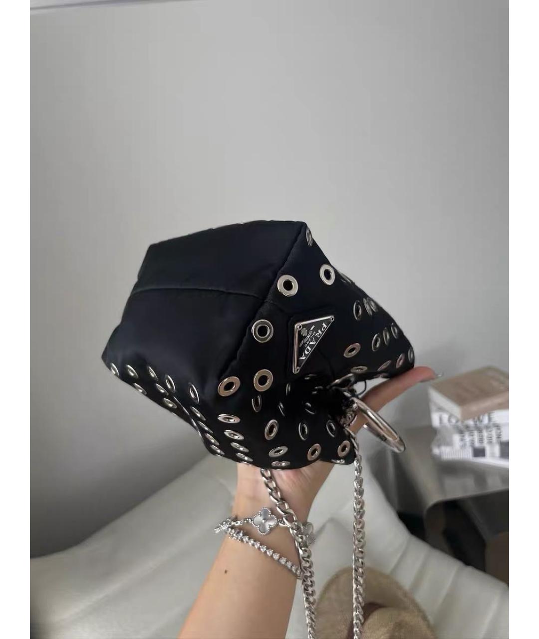 PRADA Черная сумка с короткими ручками, фото 8