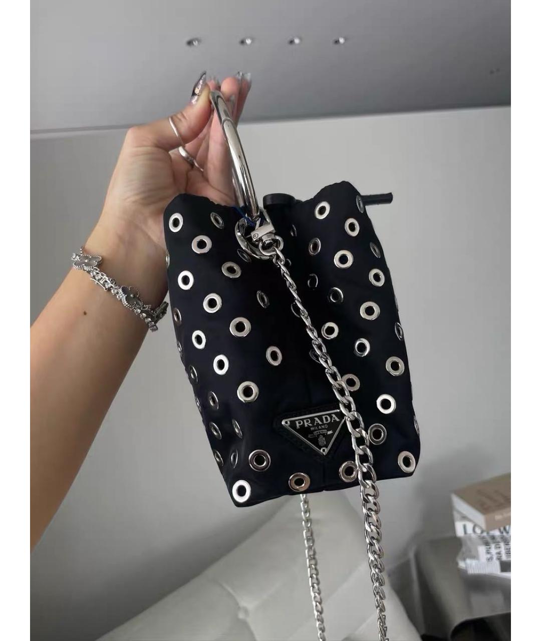 PRADA Черная сумка с короткими ручками, фото 6