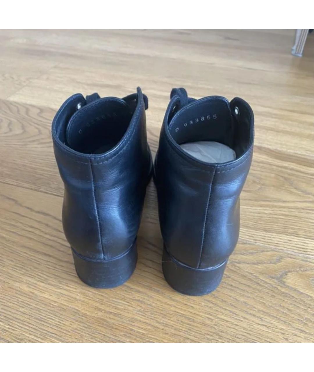 CHANEL Черные кожаные ботильоны, фото 3