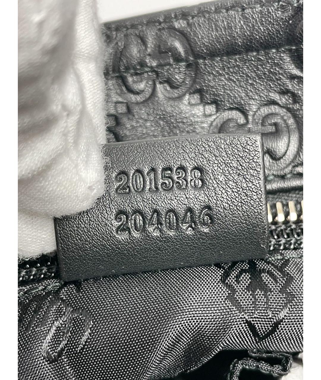 GUCCI Черная кожаная сумка на плечо, фото 7