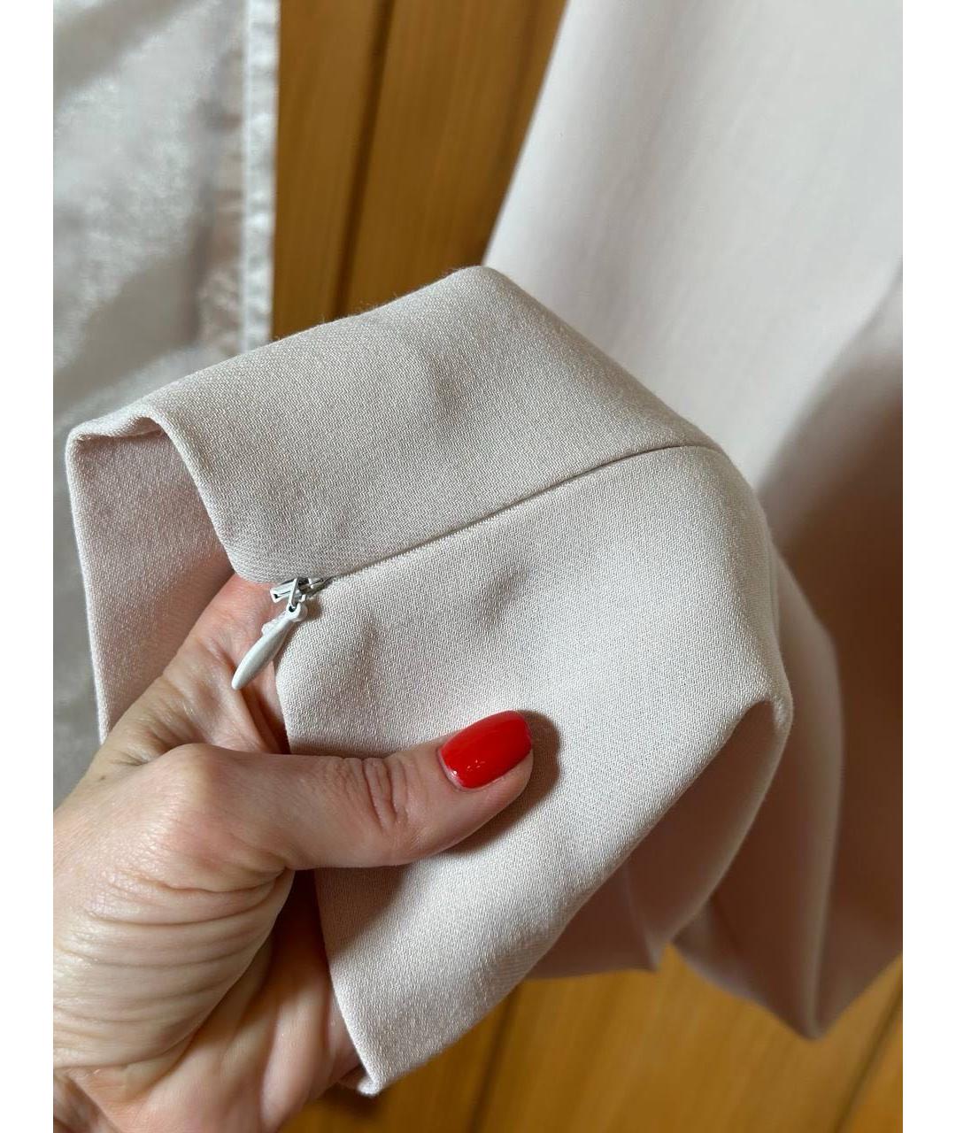 BRUNELLO CUCINELLI Белые шерстяные прямые брюки, фото 6