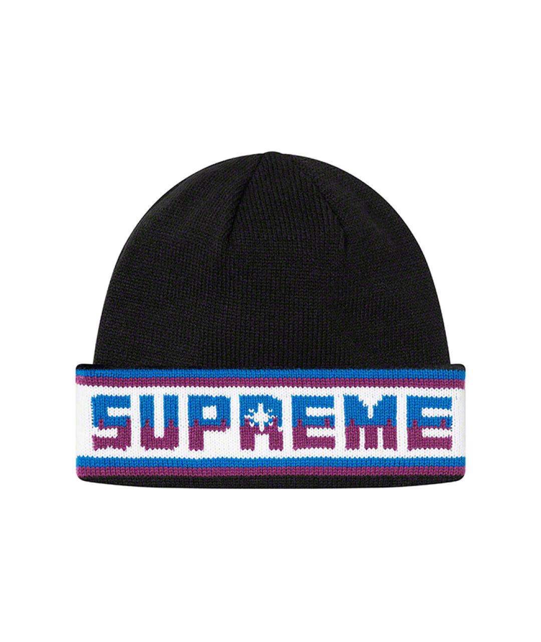 SUPREME Черная шапка, фото 1