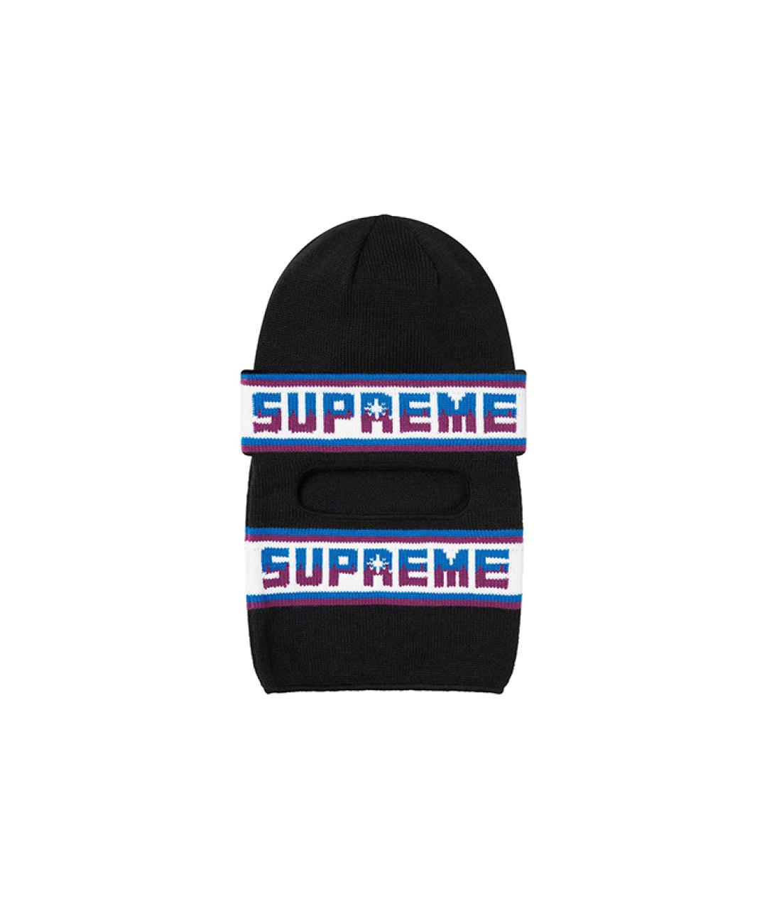 SUPREME Черная шапка, фото 2