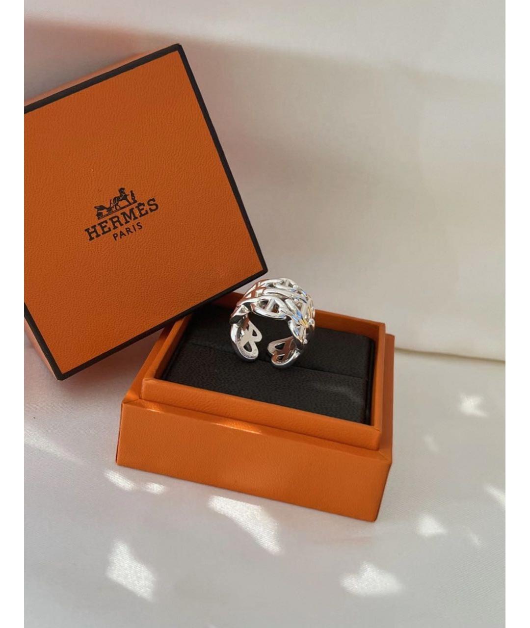 HERMES Серебряное серебряное кольцо, фото 6