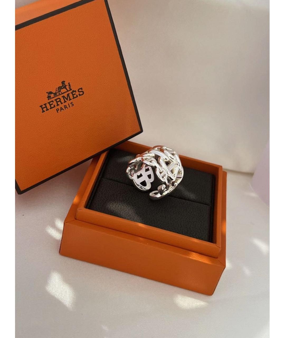 HERMES Серебряное серебряное кольцо, фото 7