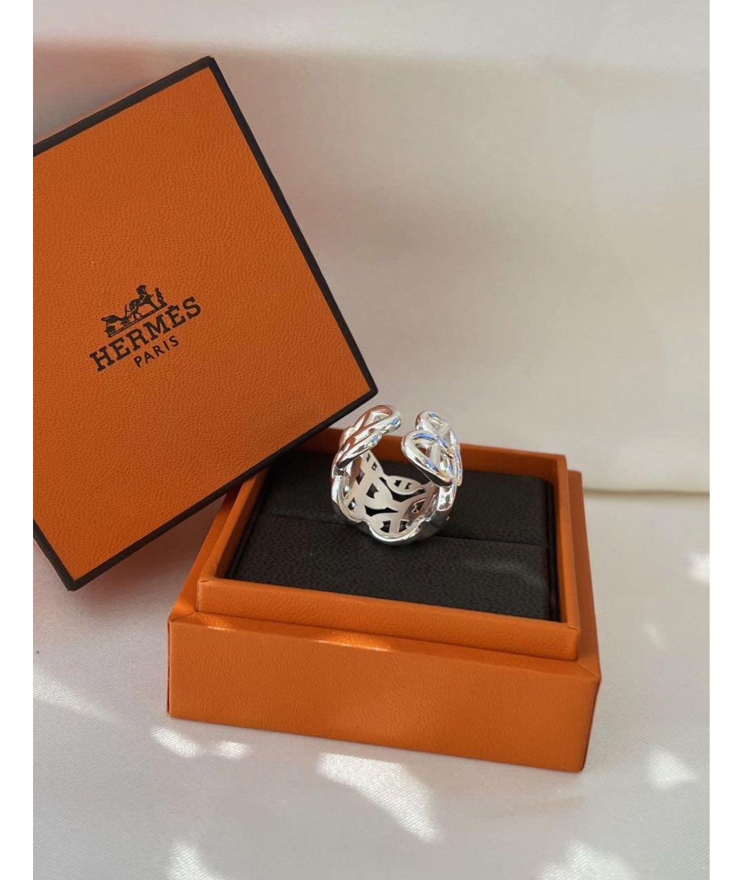 HERMES Серебряное серебряное кольцо, фото 4