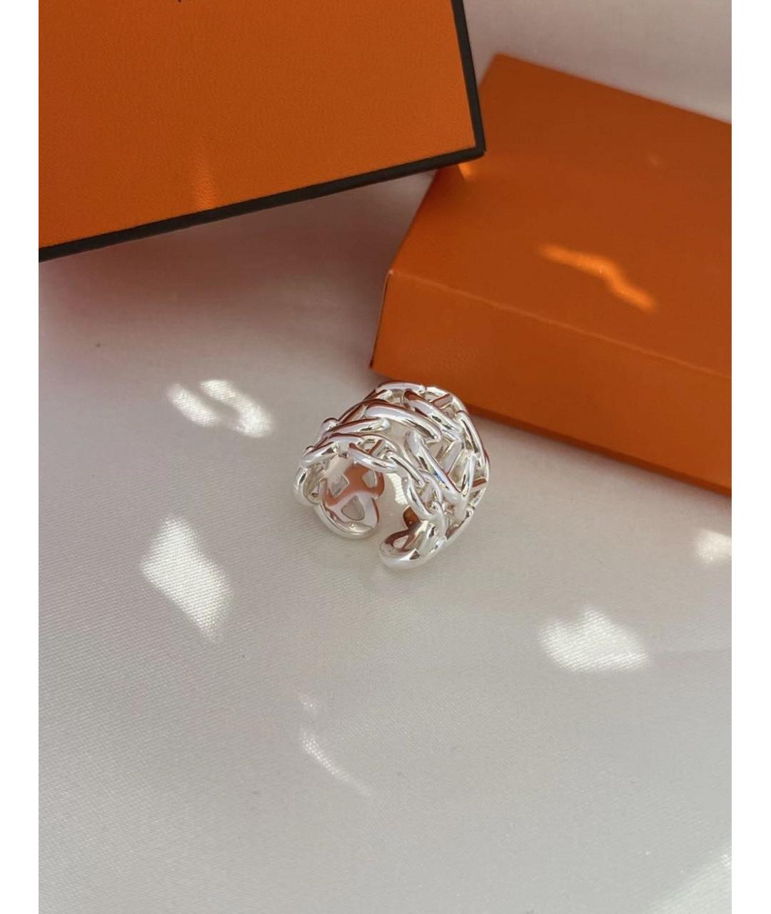 HERMES Серебряное серебряное кольцо, фото 2