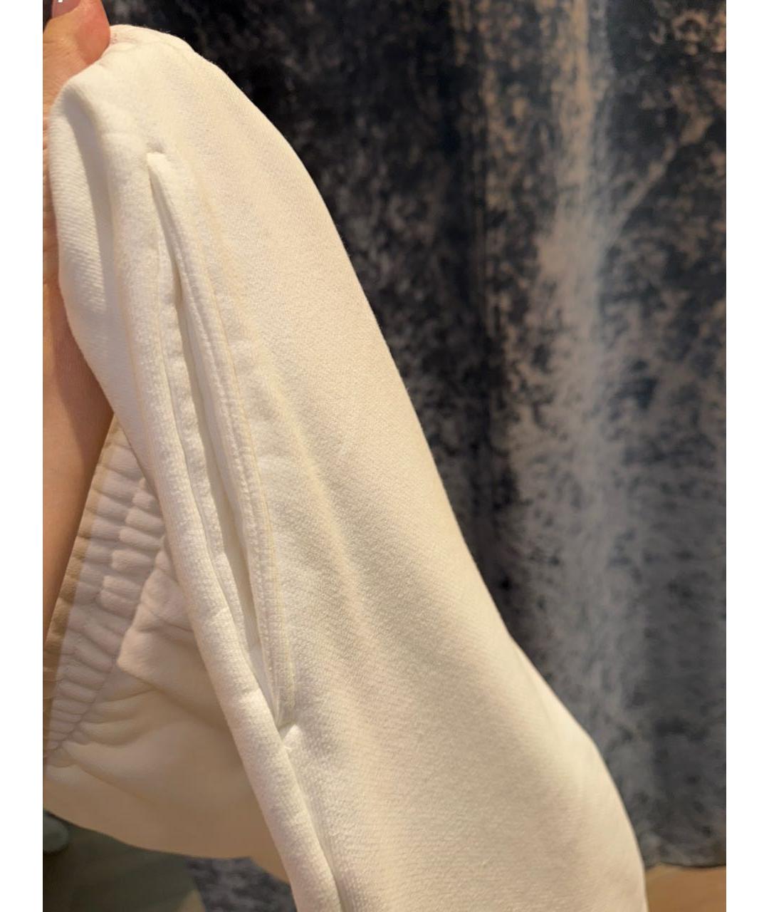 PLANTA ROSA Белые хлопко-эластановые спортивные брюки и шорты, фото 5