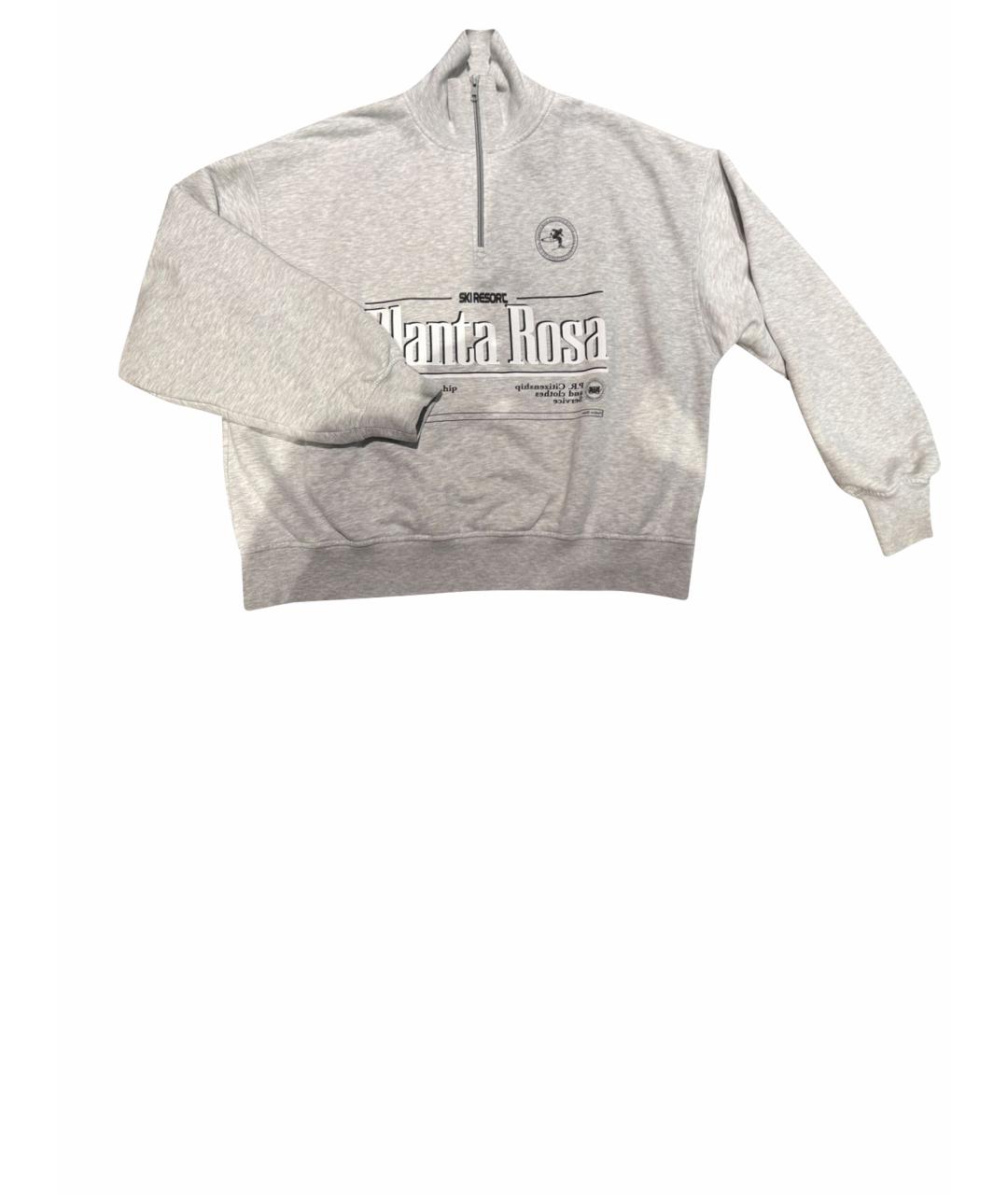 PLANTA ROSA Серая хлопковая спортивная куртка, фото 1