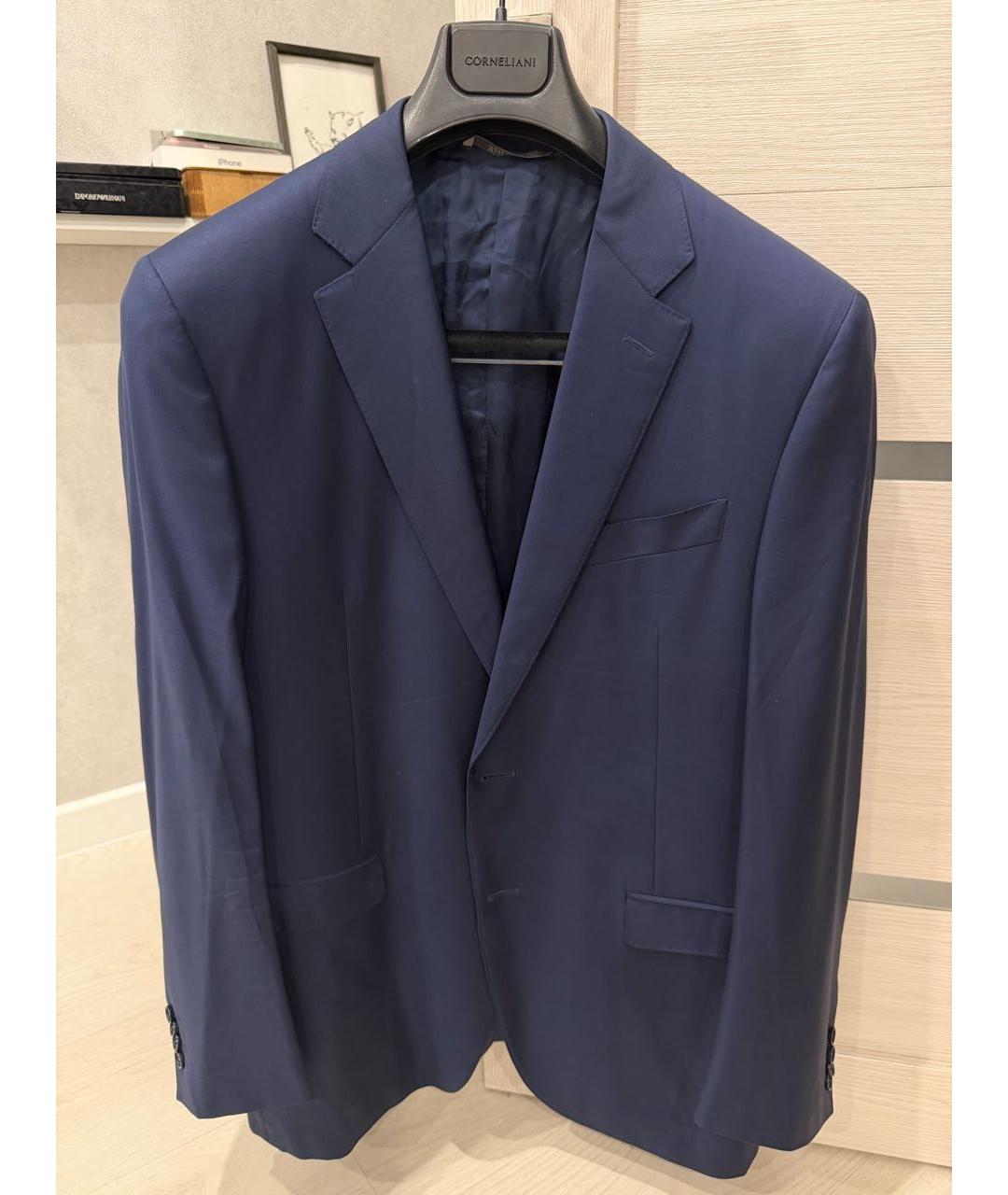 CANALI Синий шерстяной пиджак, фото 7