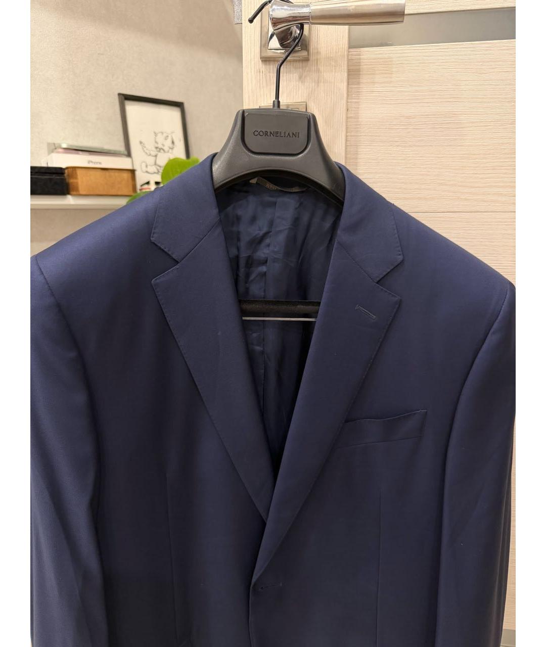 CANALI Синий шерстяной пиджак, фото 3