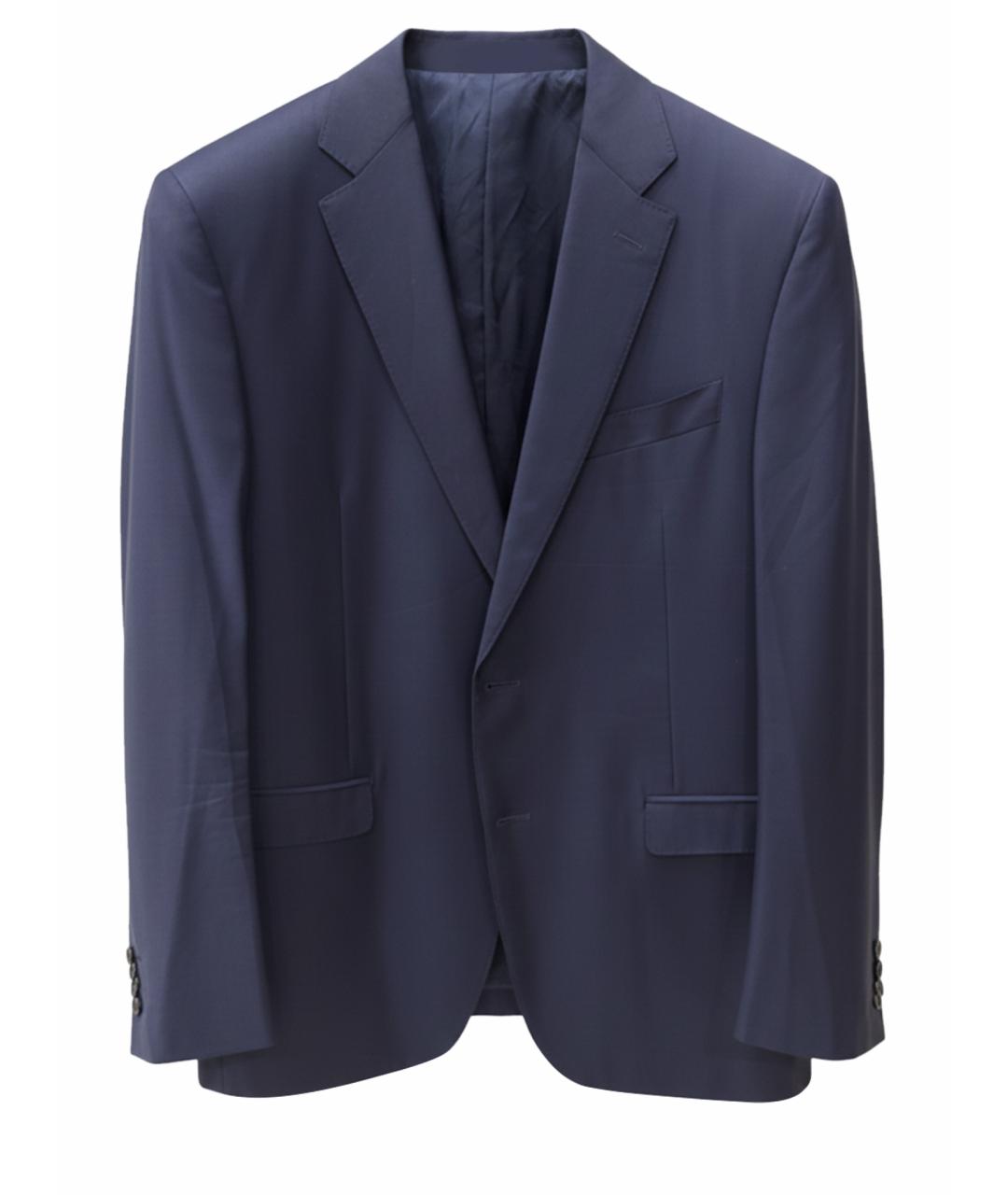 CANALI Синий шерстяной пиджак, фото 1