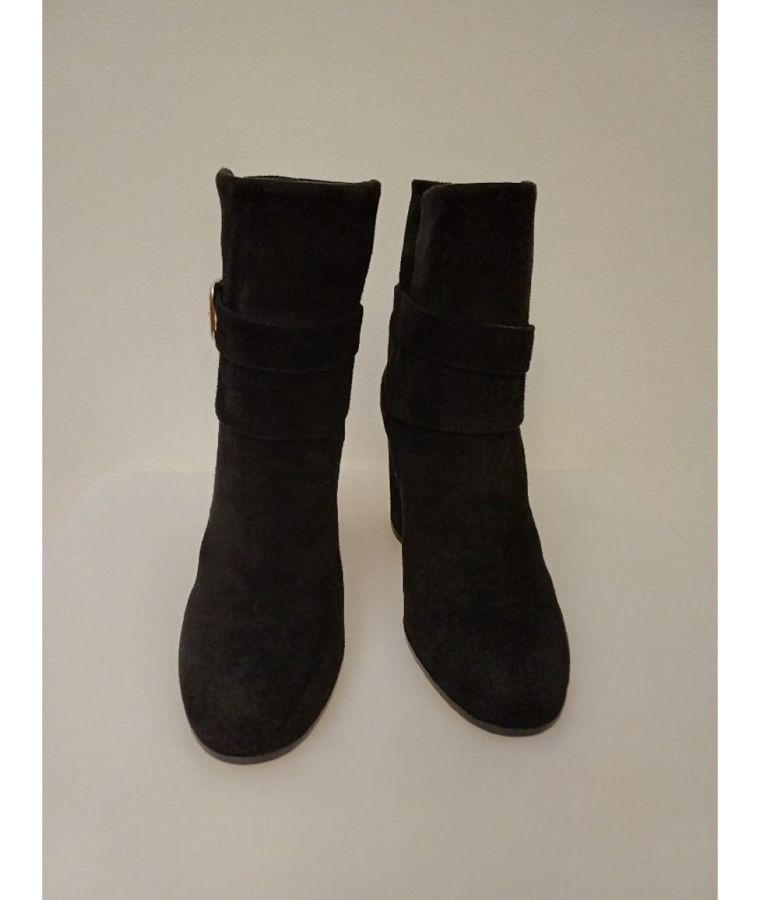 GIANVITO ROSSI Черные замшевые ботильоны, фото 6