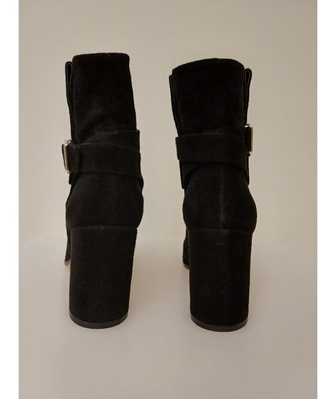 GIANVITO ROSSI Черные замшевые ботильоны, фото 7