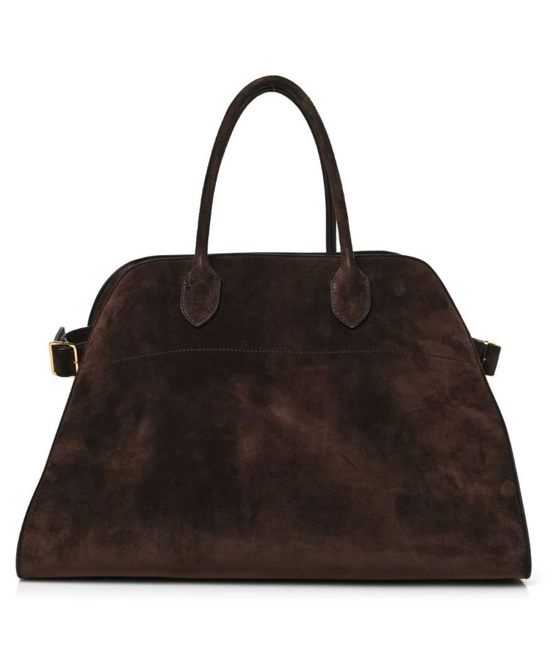 THE ROW Коричневая замшевая сумка тоут, фото 1