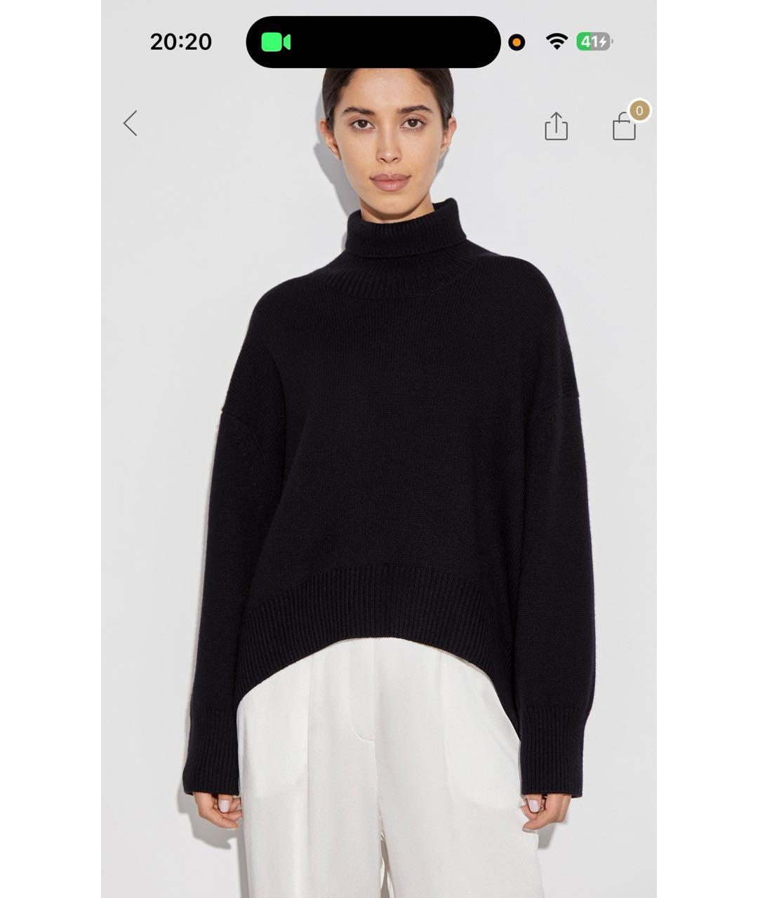 12 STOREEZ Черный кашемировый джемпер / свитер, фото 3