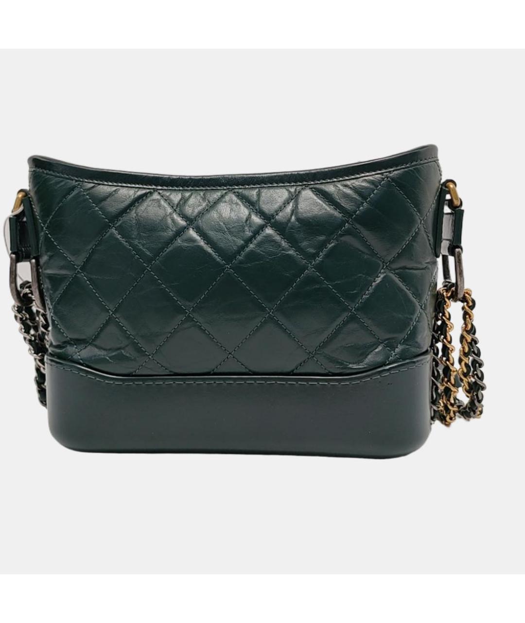 CHANEL Зеленая кожаная сумка через плечо, фото 4