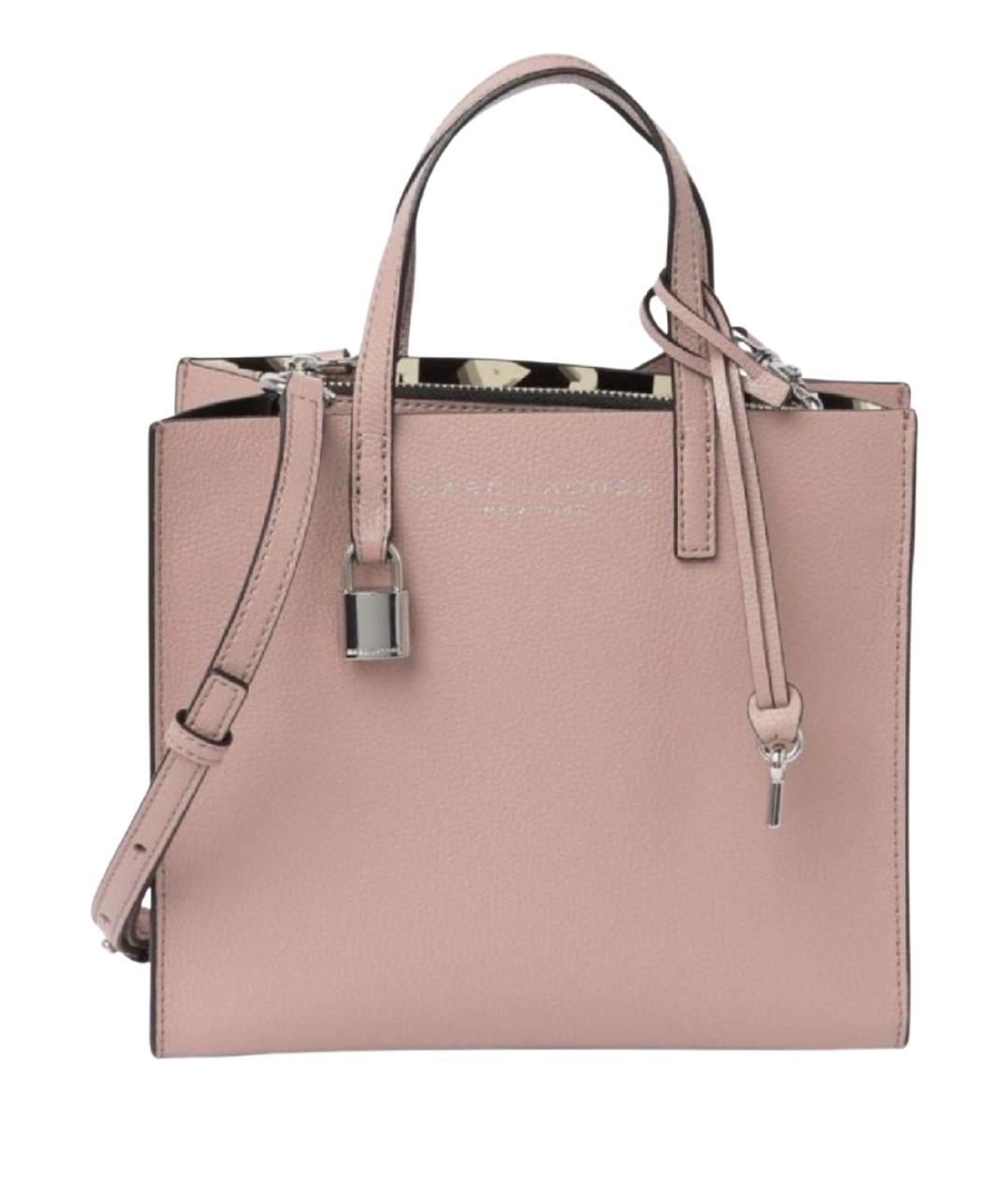 MARC JACOBS Розовая кожаная сумка с короткими ручками, фото 1