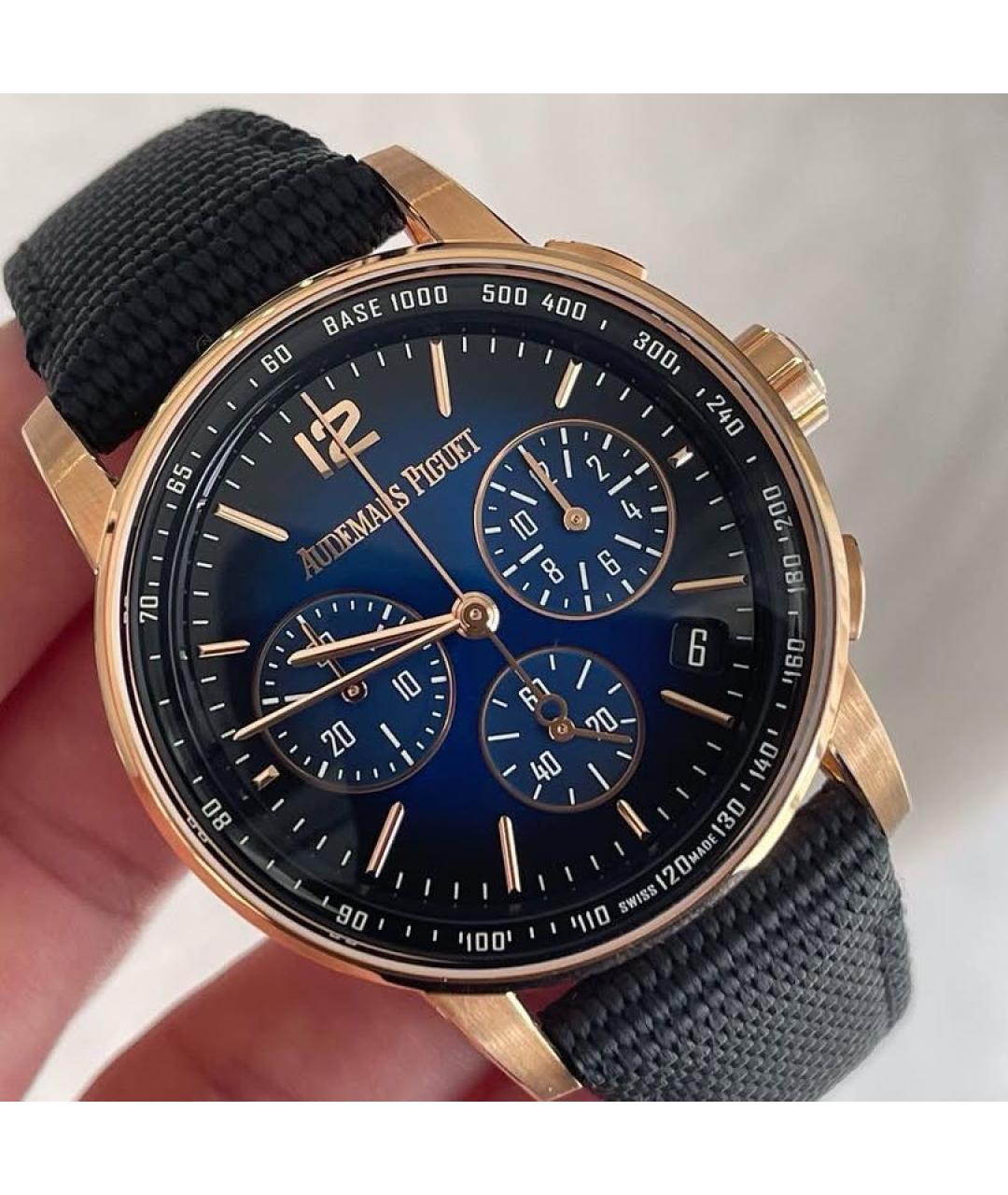 Audemars Piguet Темно-синие часы из розового золота, фото 2