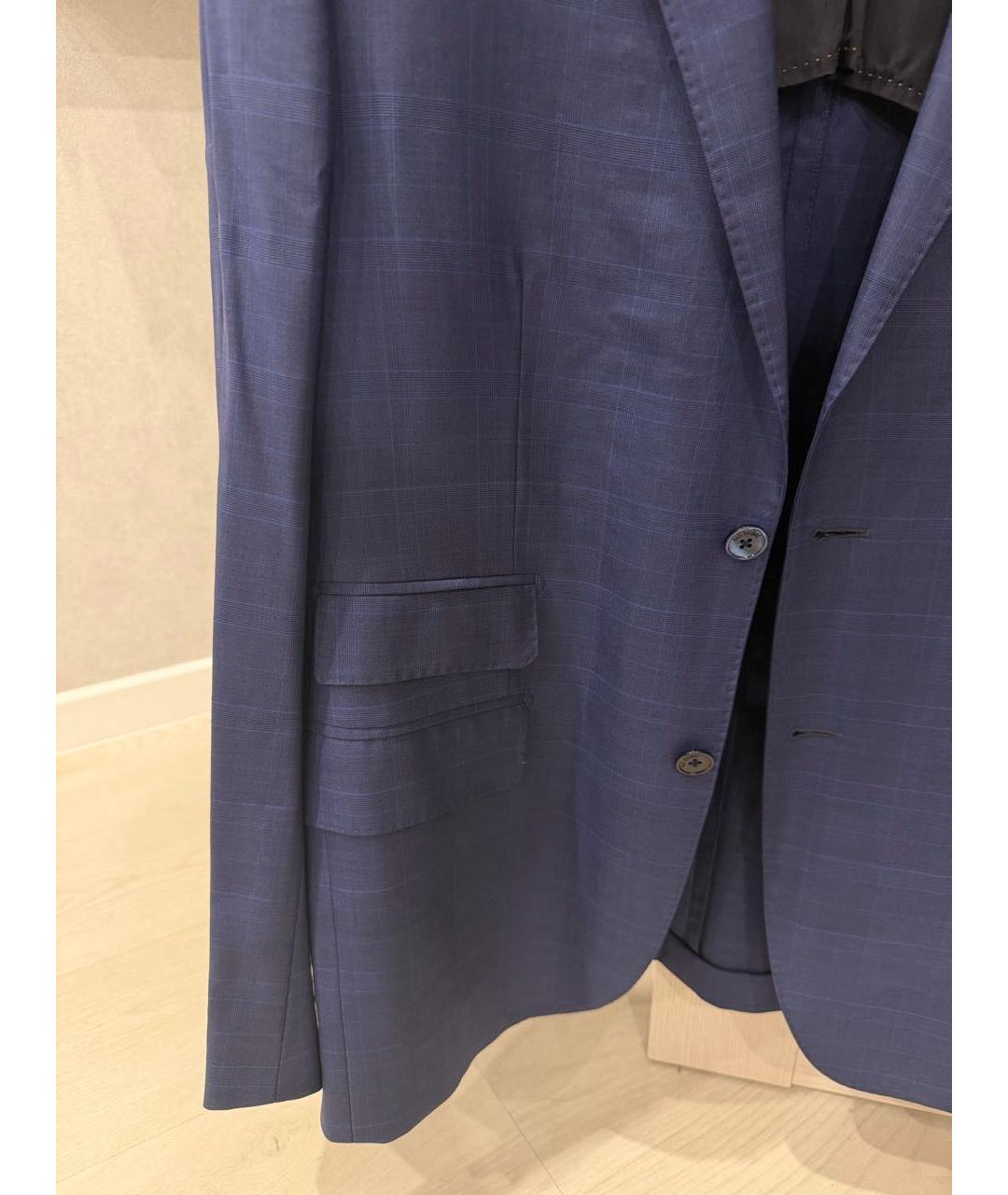 PAL ZILERI Синий шерстяной пиджак, фото 6