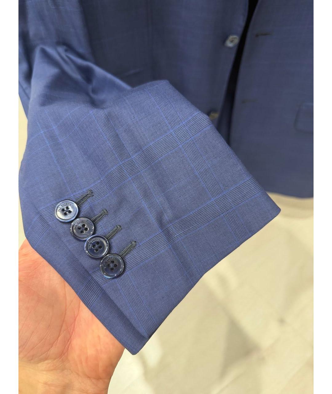 PAL ZILERI Синий шерстяной пиджак, фото 7