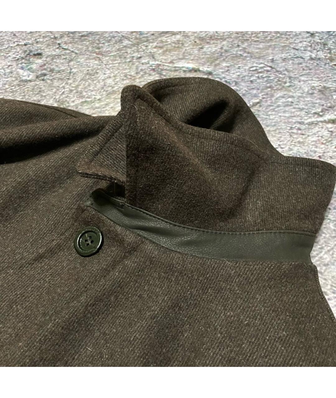 YVES SAINT LAURENT BEAUTY Коричневое шерстяное пальто, фото 6