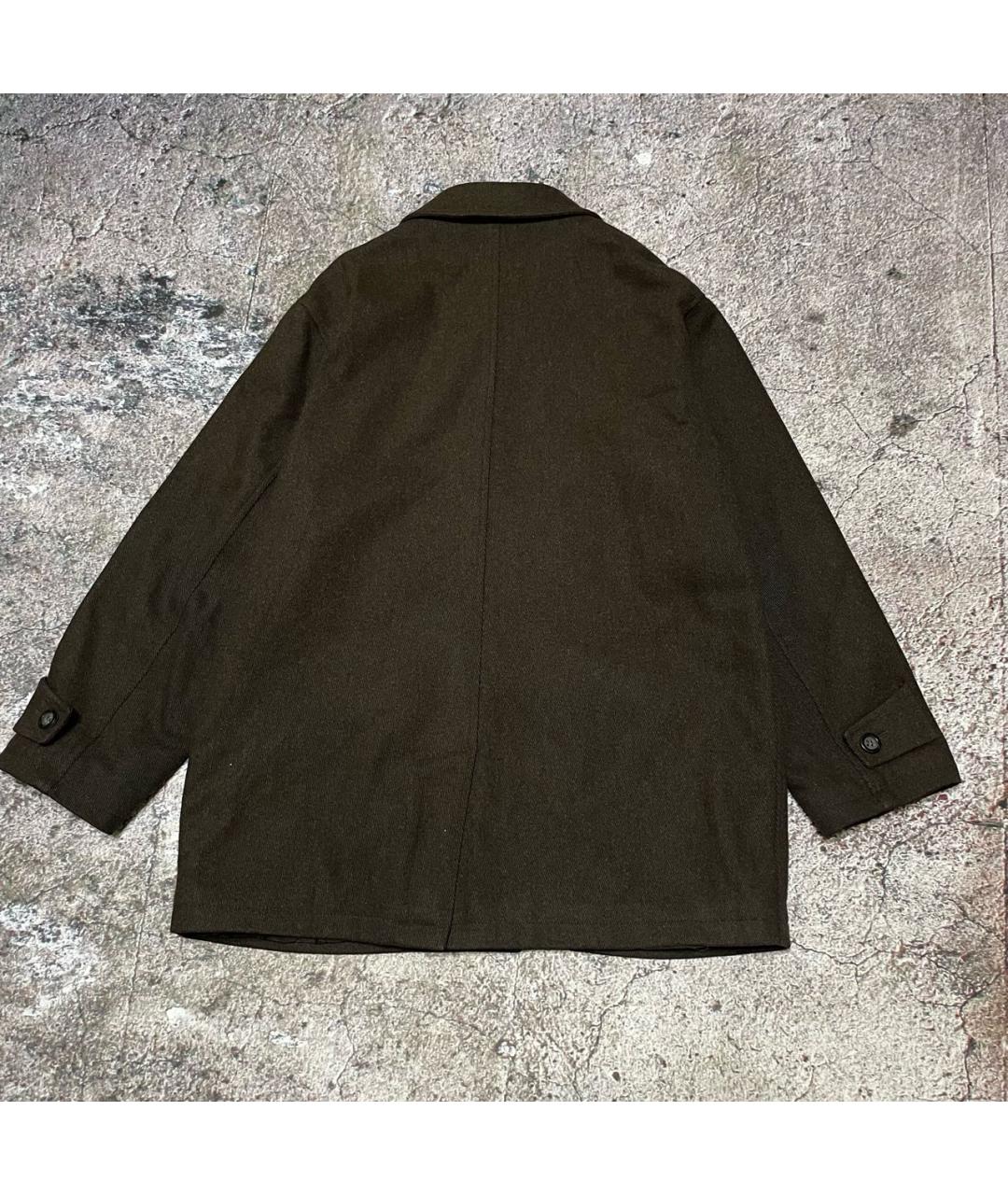 YVES SAINT LAURENT BEAUTY Коричневое шерстяное пальто, фото 2