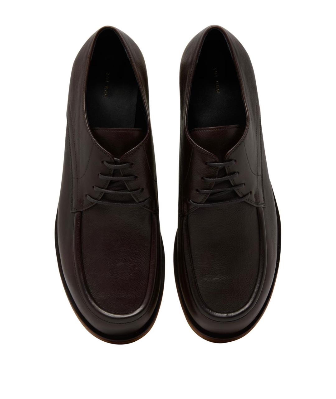 THE ROW Коричневые кожаные ботинки, фото 3