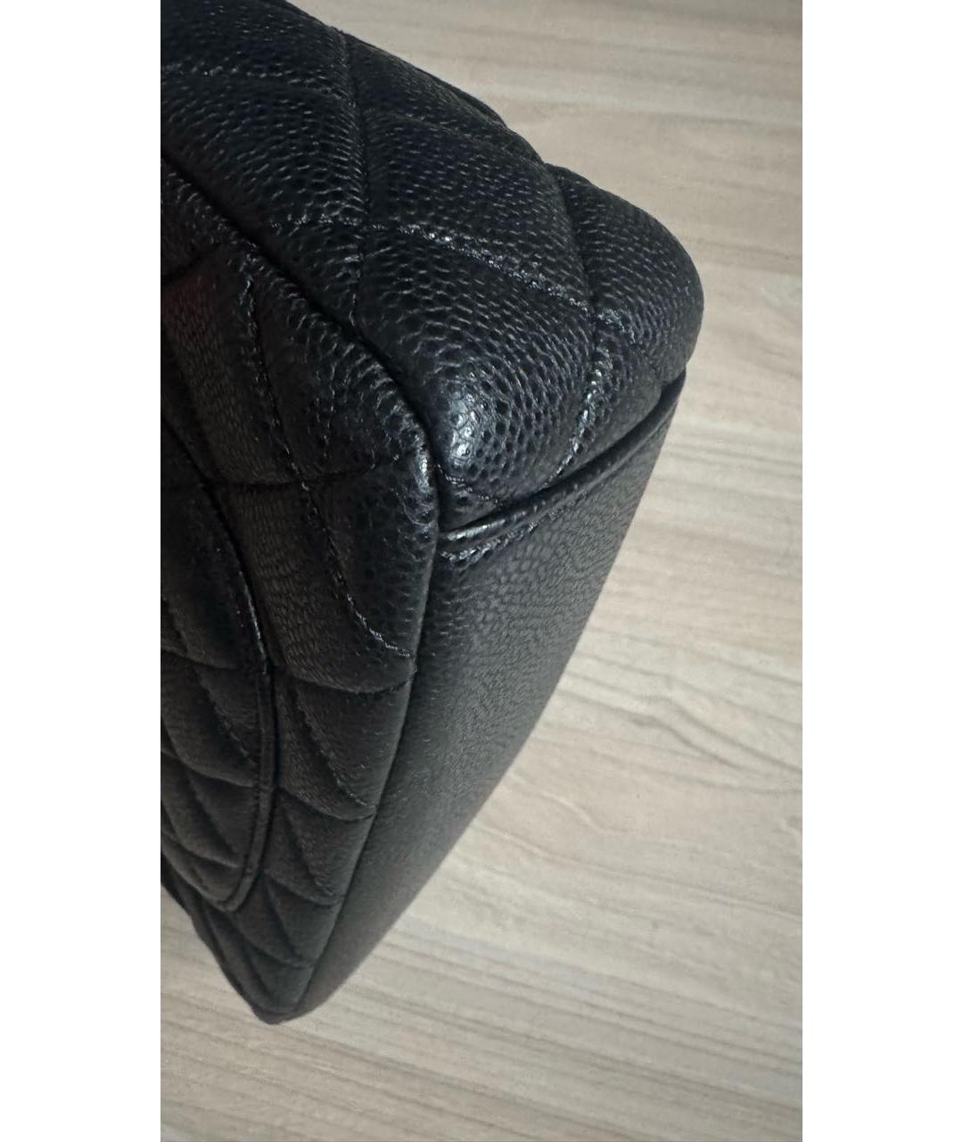 CHANEL Черная кожаная сумка через плечо, фото 5