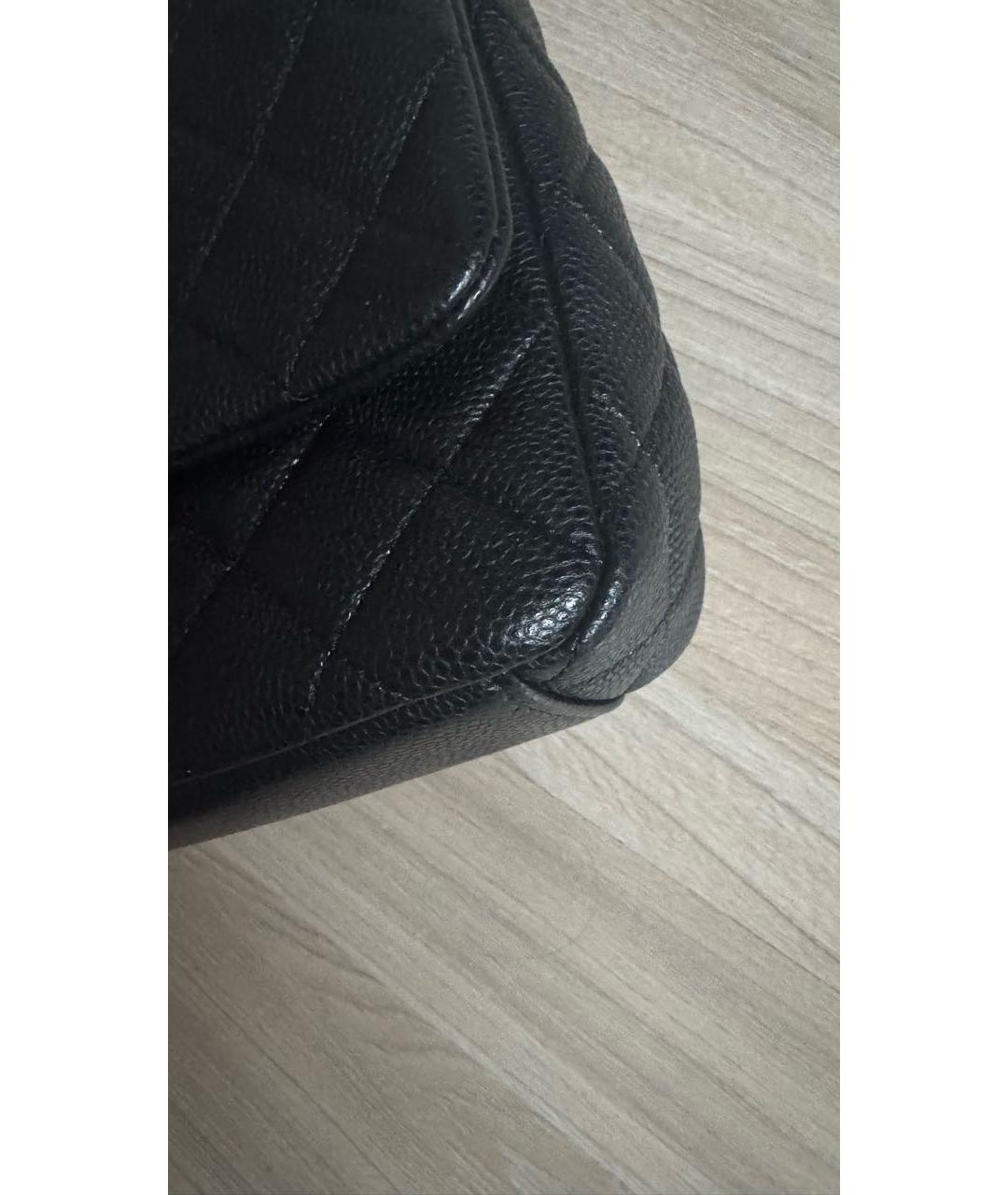 CHANEL Черная кожаная сумка через плечо, фото 3