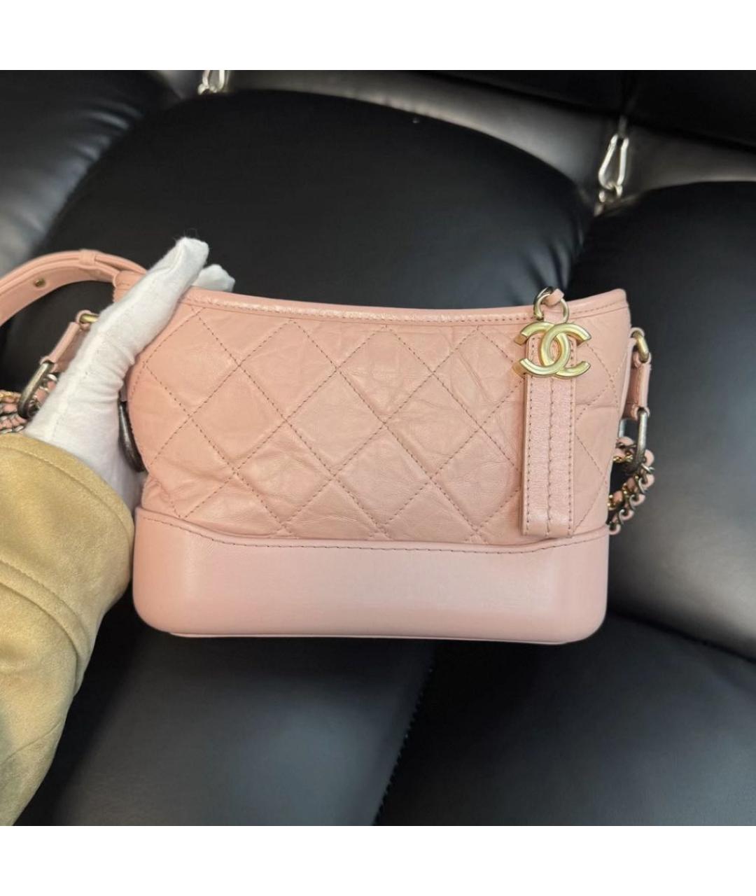 CHANEL Розовая кожаная сумка через плечо, фото 2