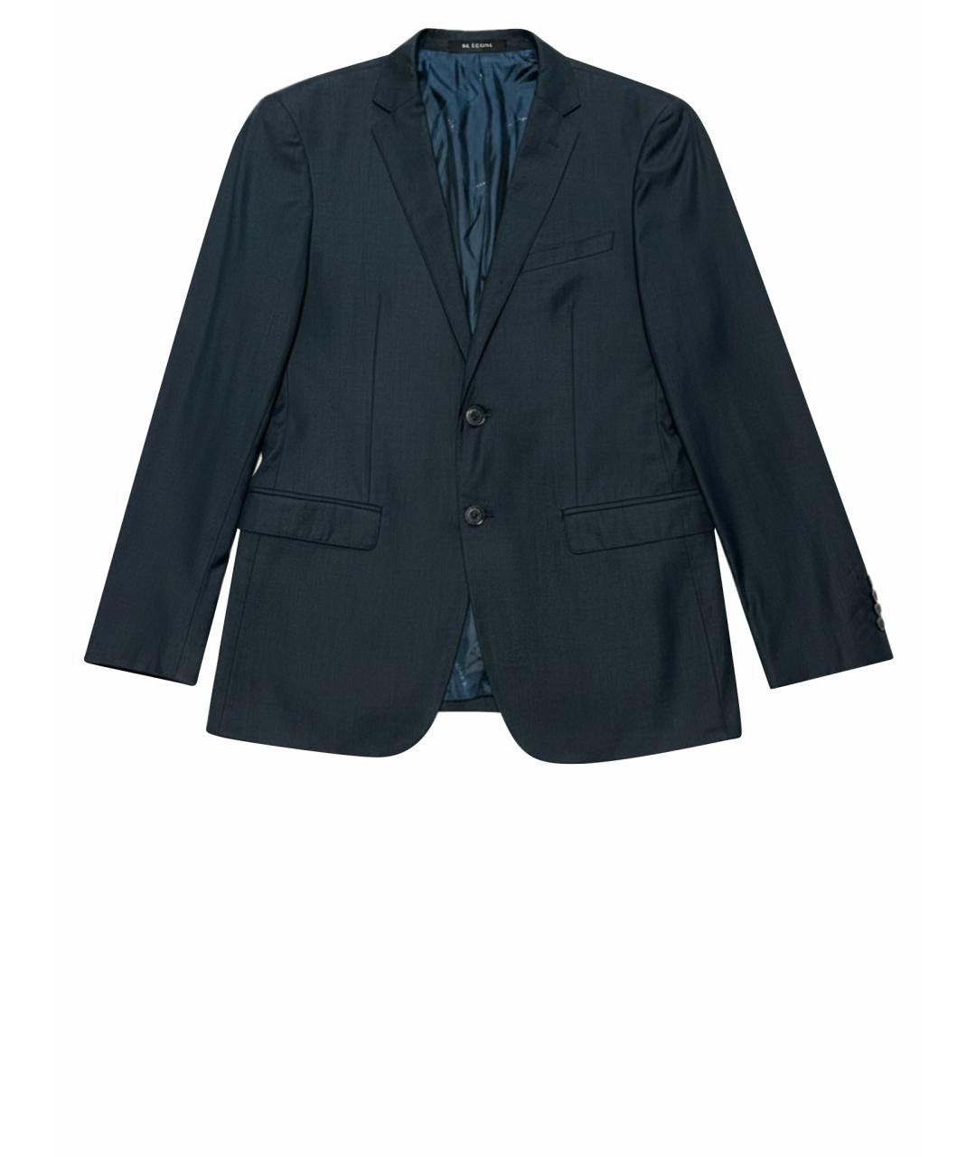KITON Синий шерстяной пиджак, фото 1