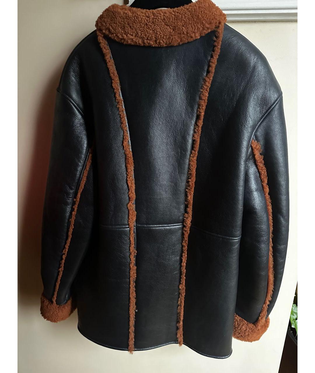 CHANEL Черная кожаная дубленка, фото 2