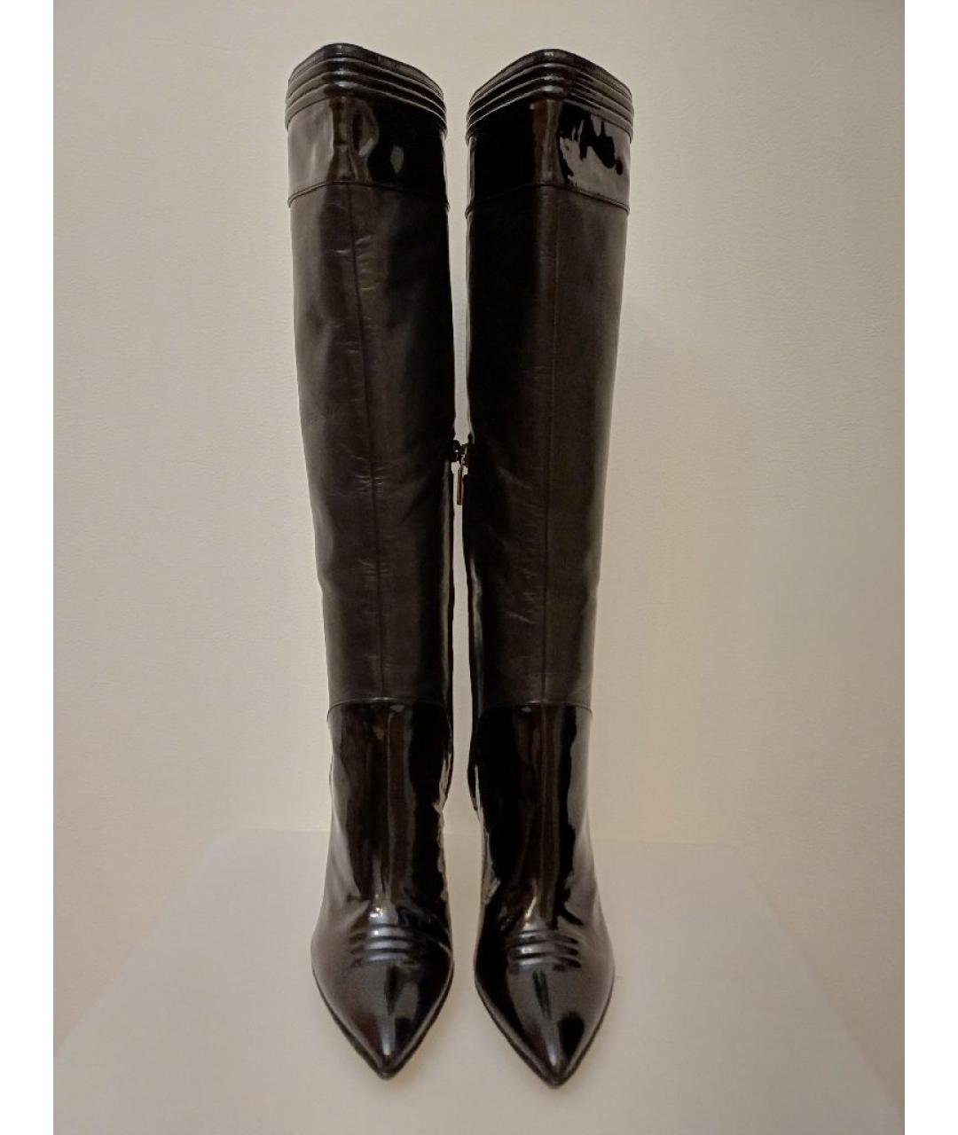 CASADEI Черные кожаные сапоги, фото 7