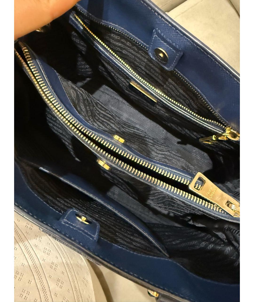 PRADA Синяя сумка тоут, фото 4