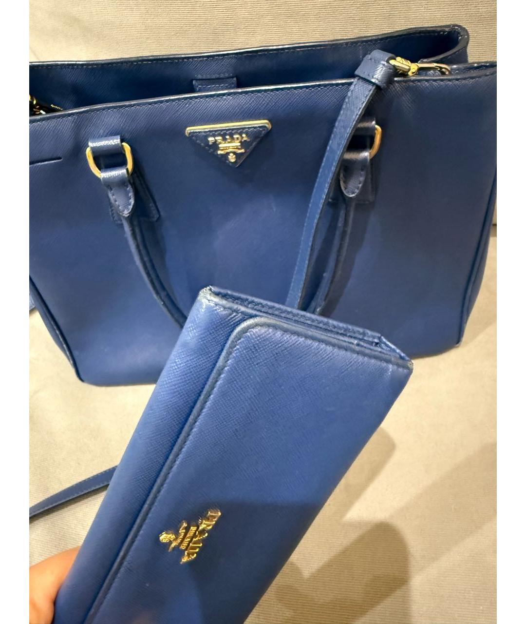 PRADA Синяя сумка тоут, фото 8