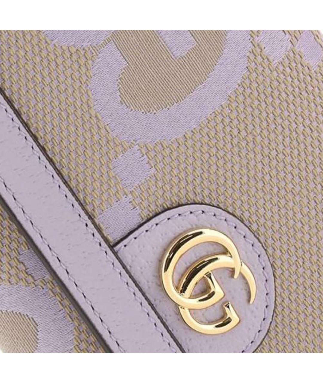 GUCCI Розовый бархатный кошелек, фото 4