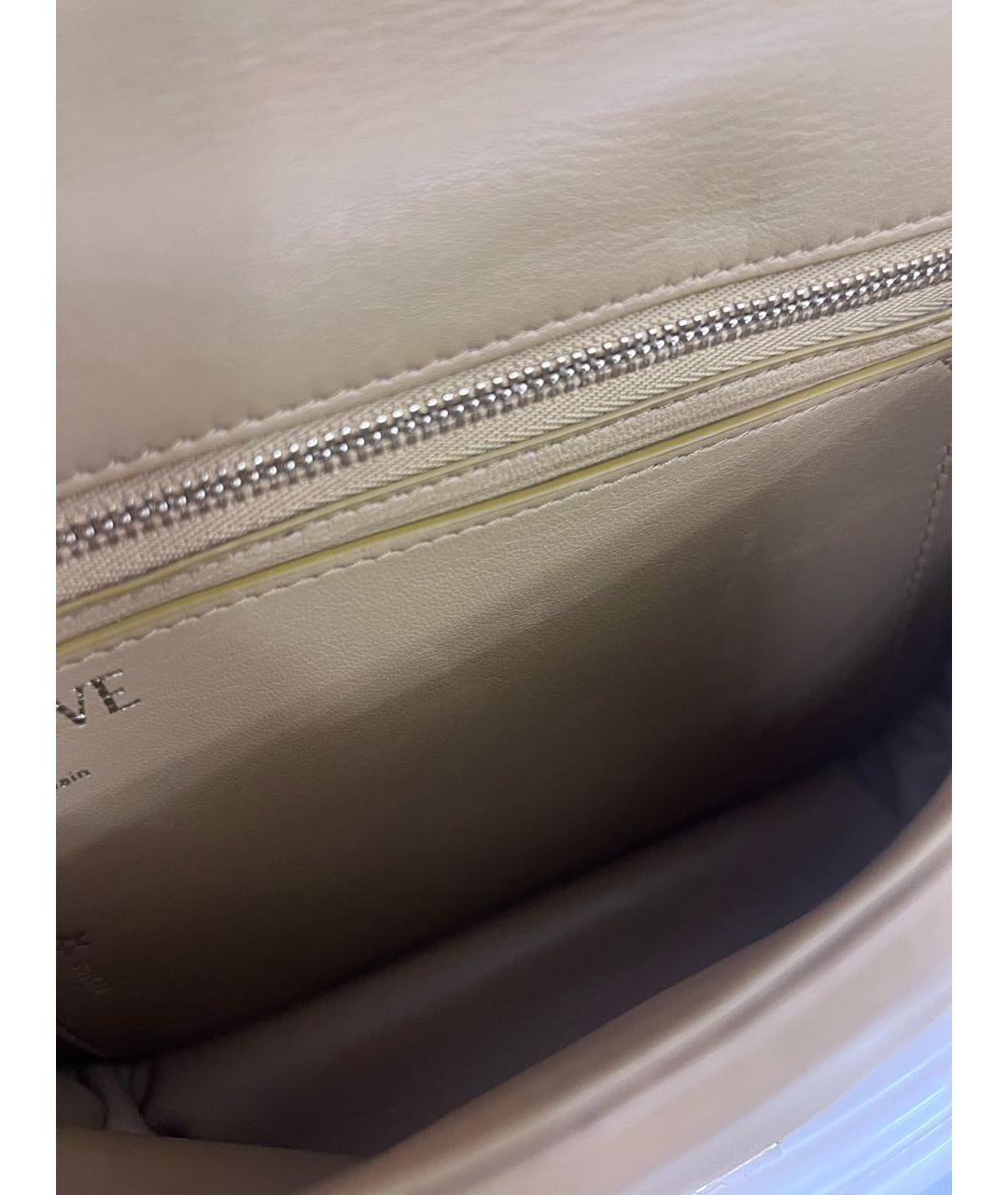 LOEWE Бежевая кожаная сумка через плечо, фото 5