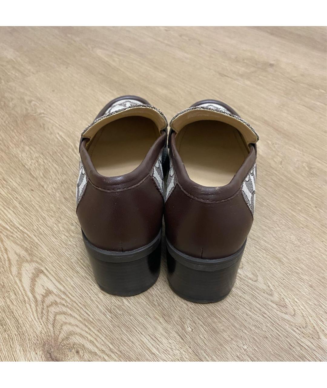 COACH Коричневые текстильные туфли, фото 4