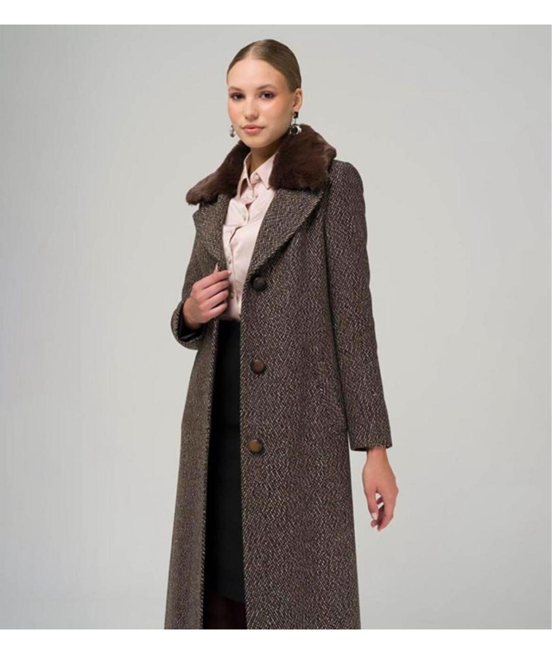 MAX MARA Антрацитовое шерстяное пальто, фото 9