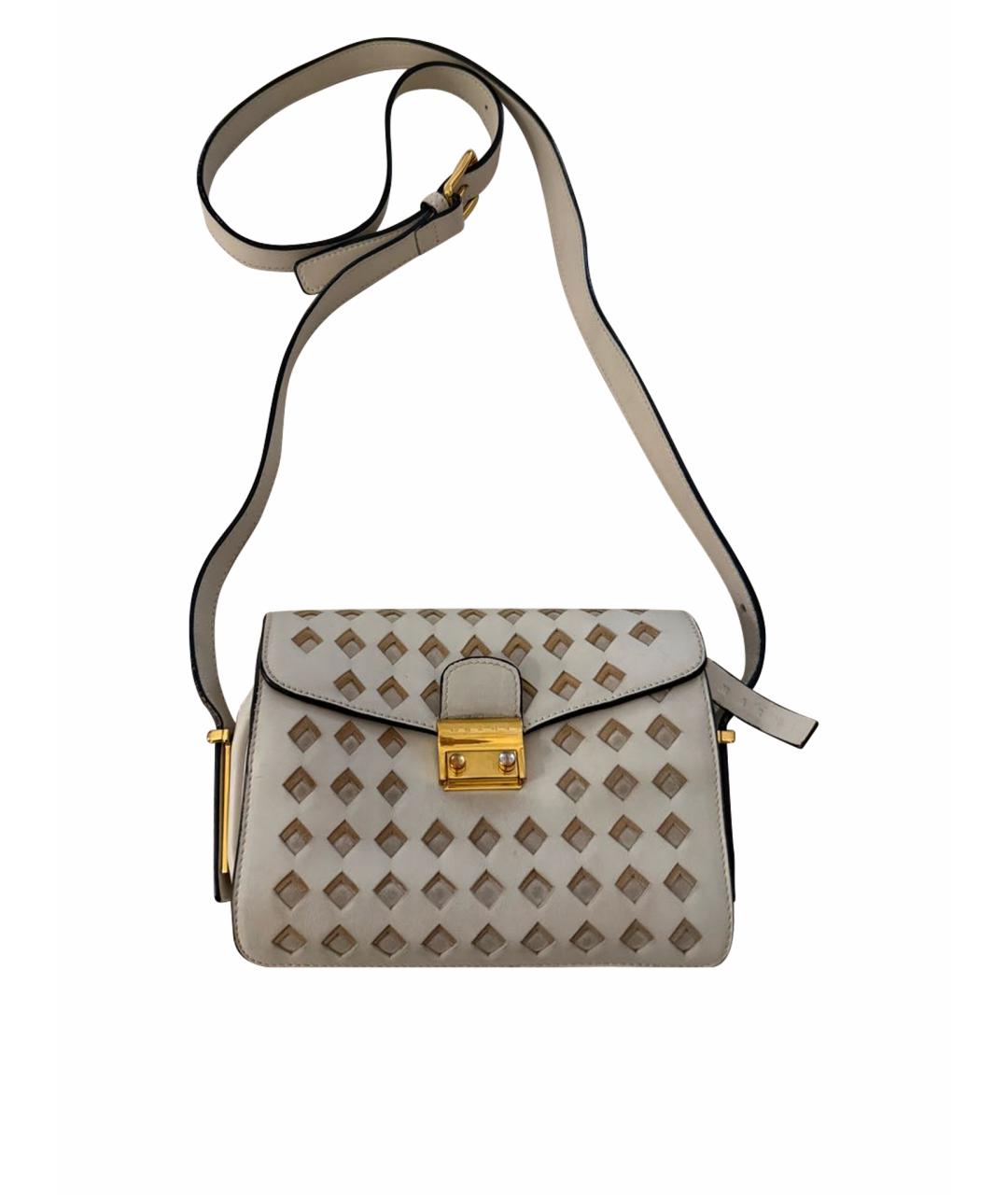 MARNI Бежевая кожаная сумка через плечо, фото 1