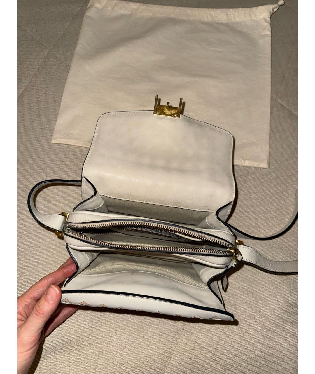 MARNI Бежевая кожаная сумка через плечо, фото 4