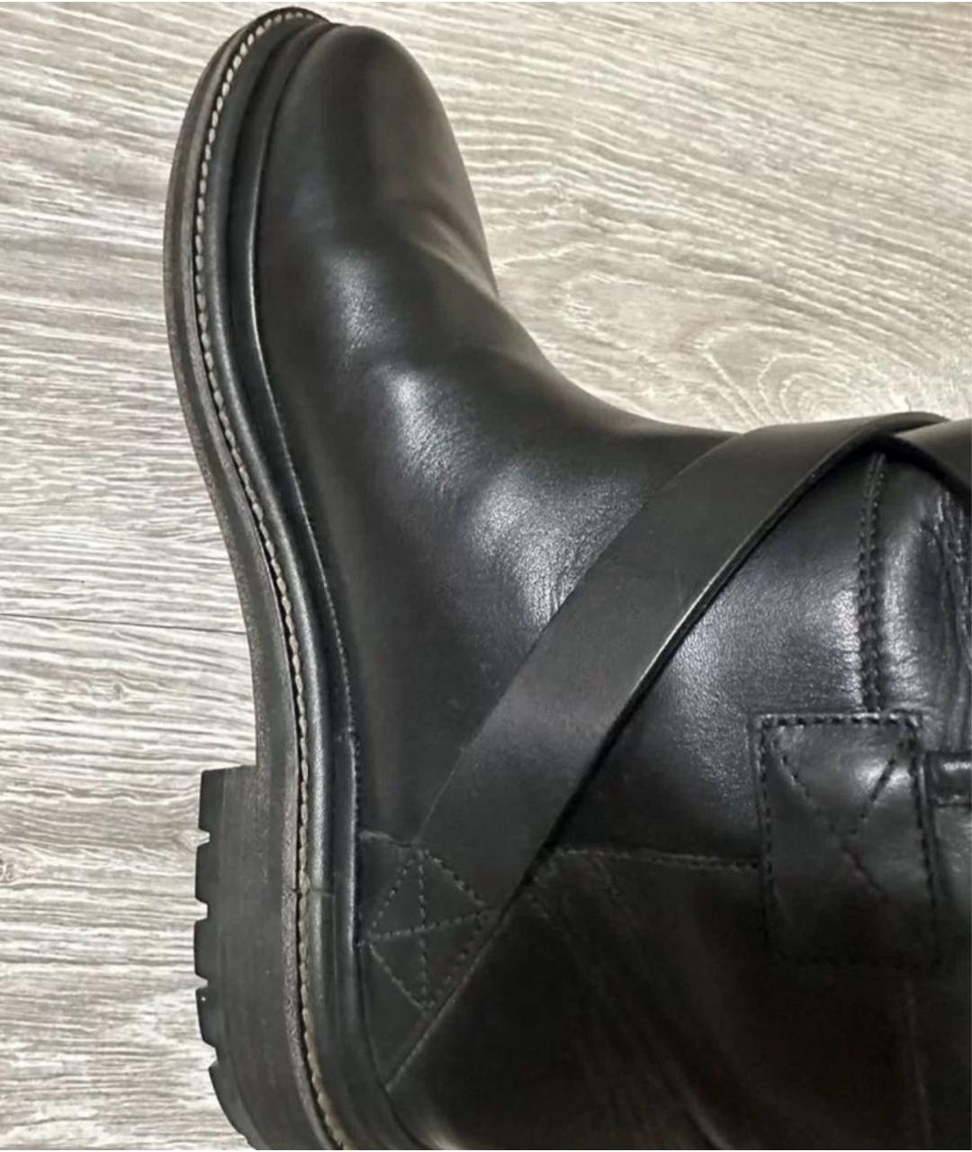 CHANEL Черные кожаные полусапоги, фото 3