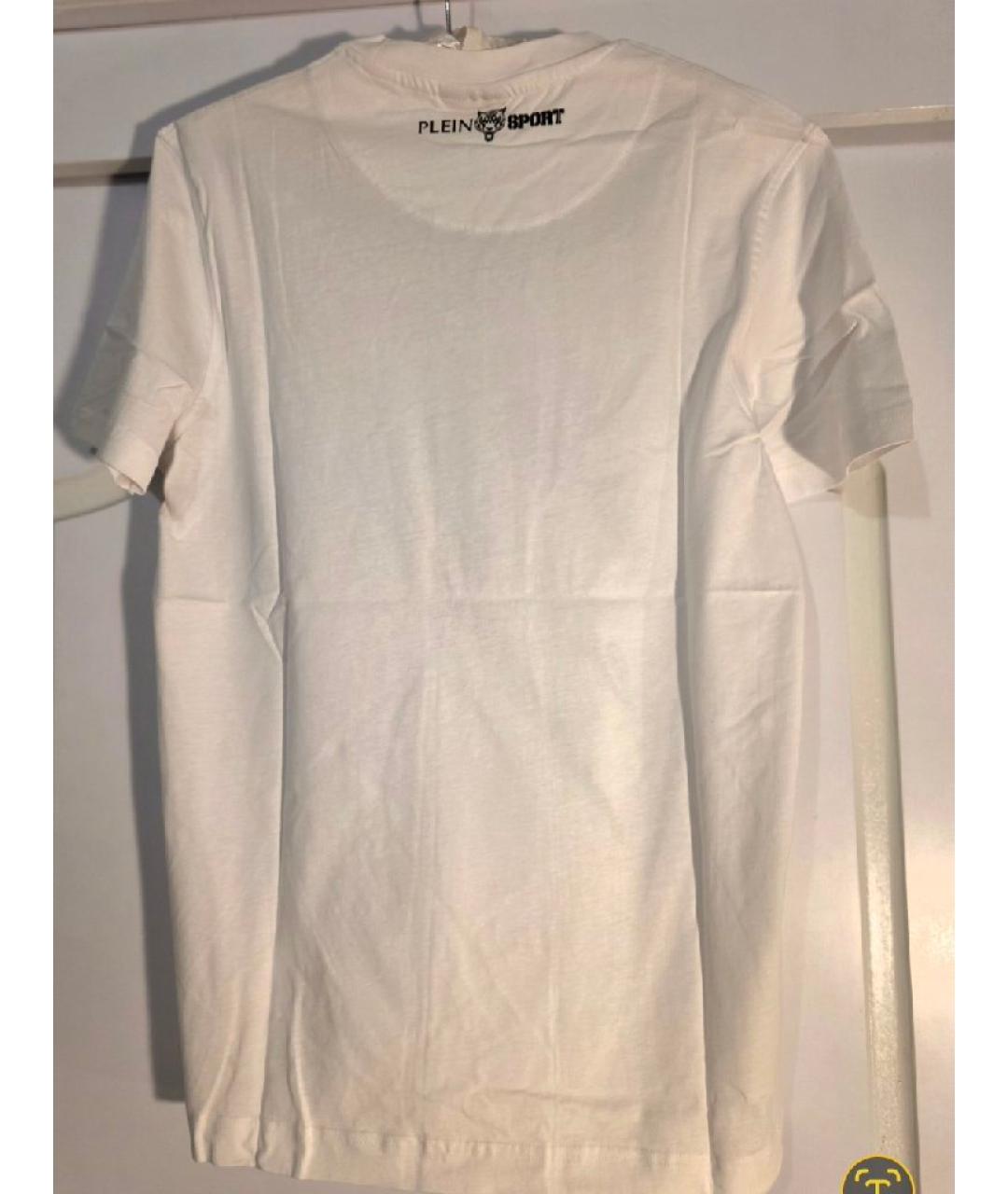 PHILIPP PLEIN Белая хлопковая футболка, фото 2